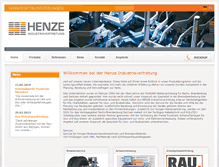 Tablet Screenshot of henze-industrievertretung.de
